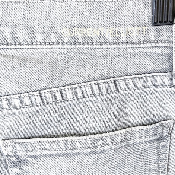 Current Elliott Revolve Soft Grey The Stiletto Skinny Jeans Size 24 - Picture 8 of 10